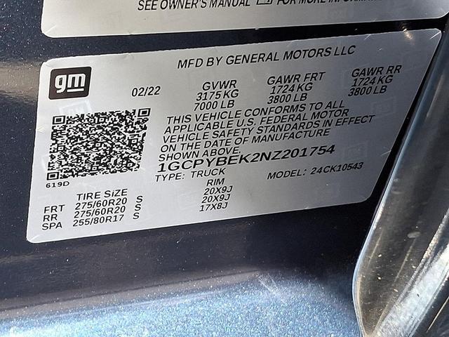 Photo of 2022 Northsky Blue Metallic Chevrolet Silverado 1500
