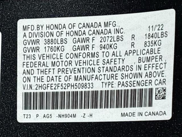 Photo of 2023 Meteorite Gray Metallic Honda Civic