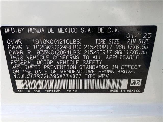 Photo of 2025 Platinum White Pearl Honda HR-V