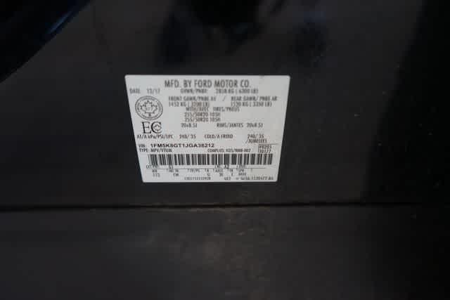 Photo of 2018 SHADOW BLACK Ford Explorer