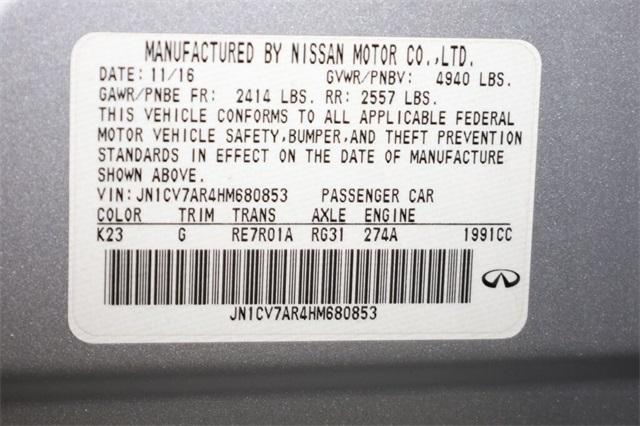 Photo of 2017 Liquid Platinum INFINITI Q50