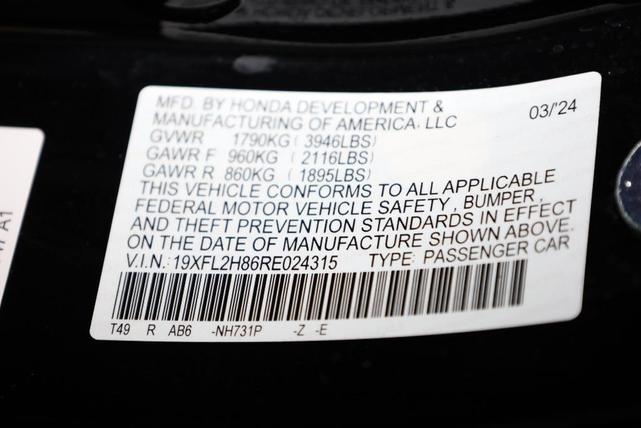 Photo of 2024 Crystal Honda Civic