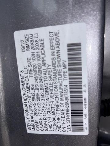 Photo of 2022 Silver Honda Pilot