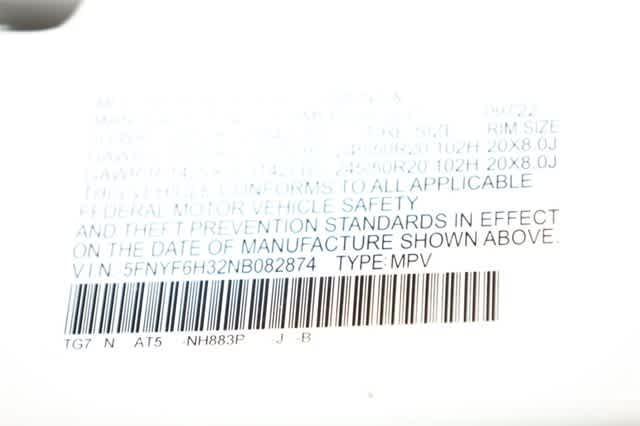 Photo of 2022 Platinum White Pearl Honda Pilot