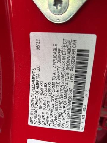 Photo of 2022 Rallye Red Honda Civic