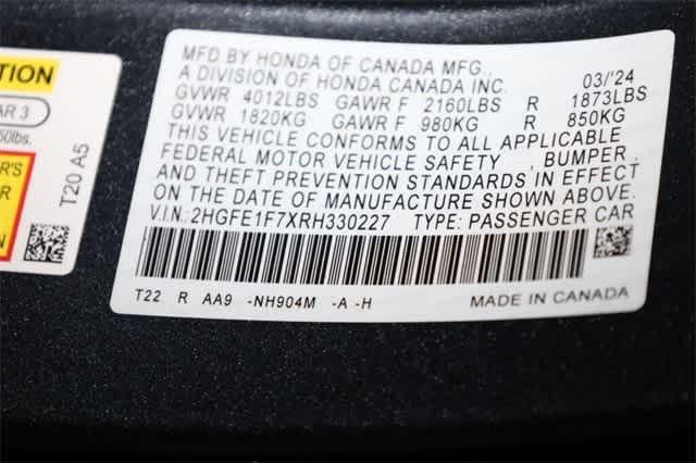 Photo of 2024 Meteorite Gray Metallic Honda Civic