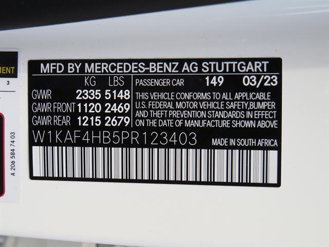 Photo of 2023 WHT Mercedes-Benz C-Class