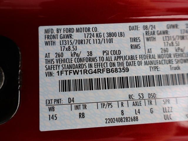 Photo of 2024 Red Metallic Ford F-150