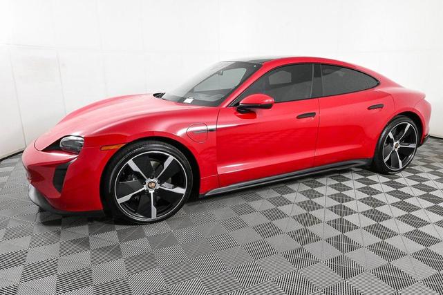 Photo of 2022 Carmine Red Porsche Taycan