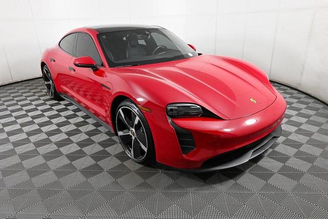 Photo of 2022 Carmine Red Porsche Taycan