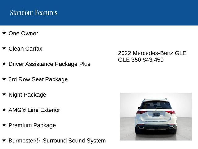 Photo of 2022 Polar White Mercedes-Benz GLE 350