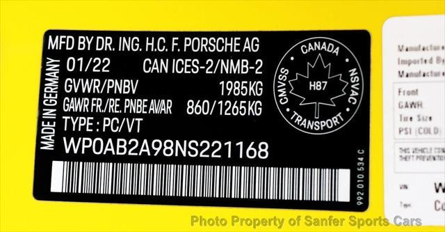Photo of 2022 Racing Yellow Porsche 911