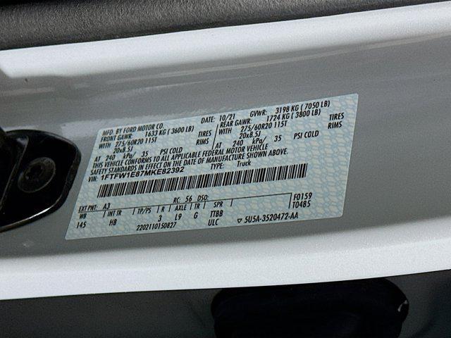 Photo of 2021 Space White Metallic Ford F-150