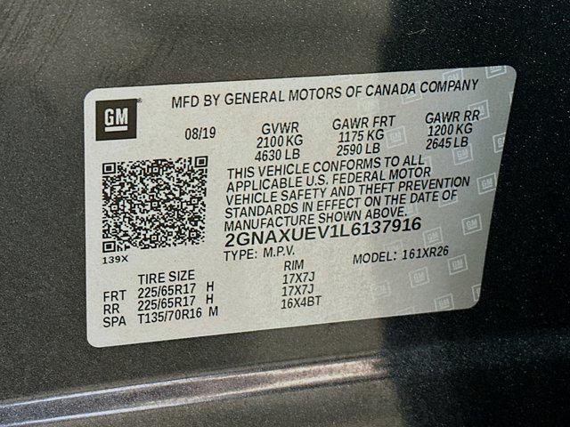 Photo of 2020 Nightfall Gray Metallic Chevrolet Equinox