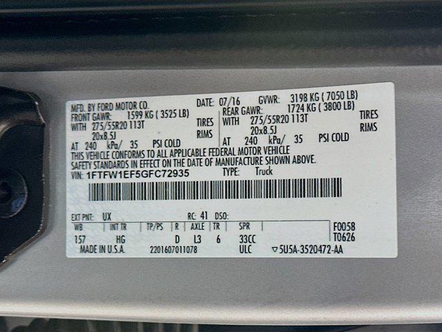 Photo of 2016 Ingot Silver Ford F-150