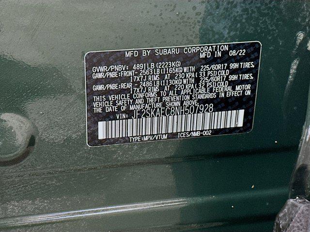 Photo of 2022 Cascade Green Silica Subaru Forester