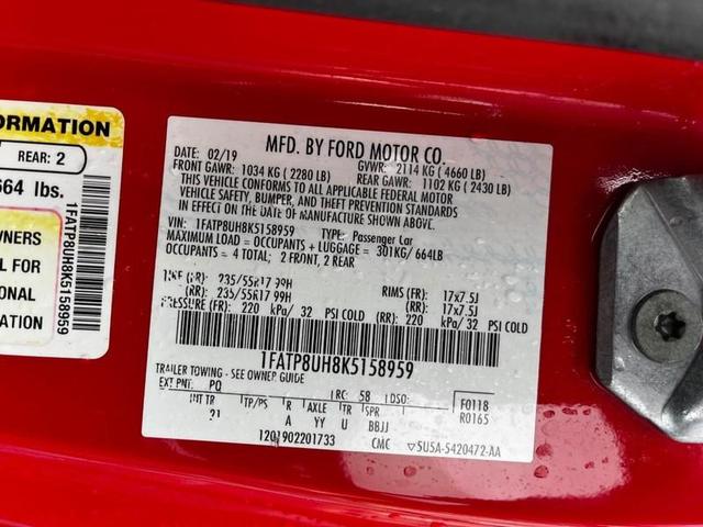 Photo of 2019 Ruby Red Metallic Tinted Clearcoat Ford Mustang