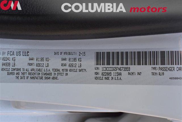 Photo of 2015 Bright White Clearcoat Chrysler 200