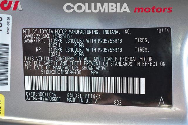 Photo of 2015 Silver Sky Metallic Toyota Sienna