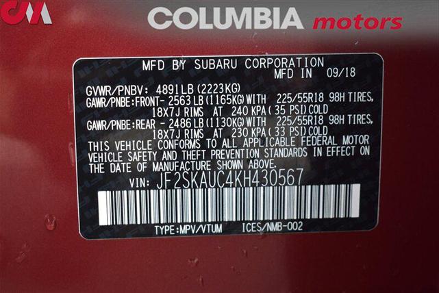Photo of 2019 Crimson Red Pearl Subaru Forester