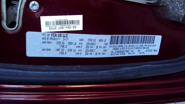 Photo of 2017 Burgundy Dodge Grand Caravan