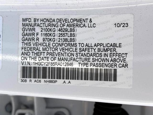 Photo of 2024 White Honda Accord Hybrid