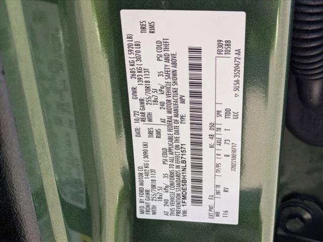 Photo of 2022 Eruption Green Metallic Ford Bronco