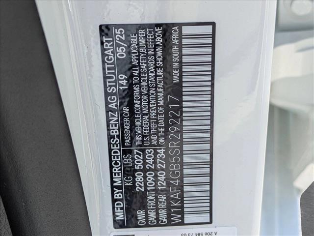 Photo of 2025 Polar White Mercedes-Benz C-Class