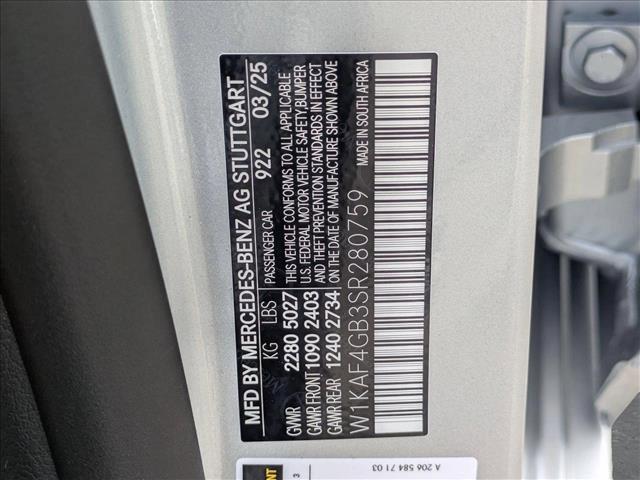 Photo of 2025 Cirrus Silver Metallic Mercedes-Benz C-Class