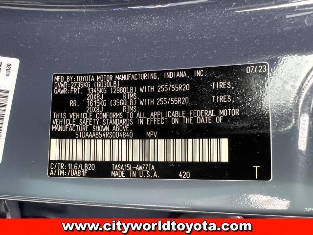 Photo of 2024 Storm Cloud Toyota Grand Highlander