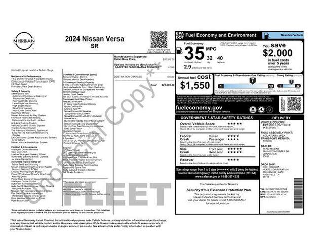 Photo of 2024 Brilliant Silver Metallic Nissan Versa