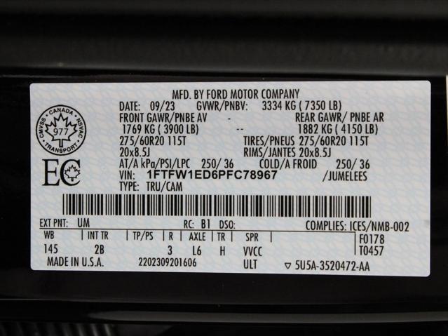 Photo of 2023 Agate Black Metallic Ford F-150