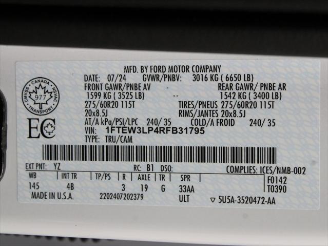 Photo of 2024 Oxford White Ford F-150