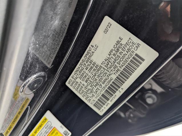 Photo of 2022 Crystal Black Pearl Honda Accord