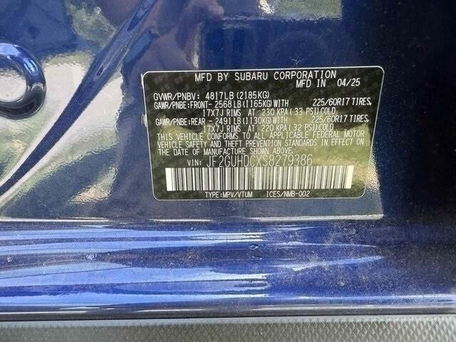 Photo of 2025 Sapphire Blue Pearl Subaru Crosstrek