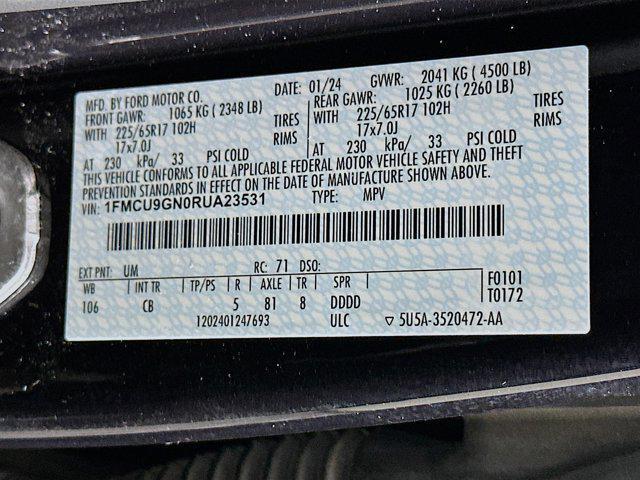 Photo of 2024 Agate Black Metallic Ford Escape