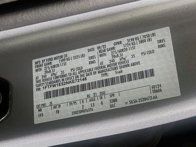 Photo of 2022 Iconic Silver Metallic Ford F-150