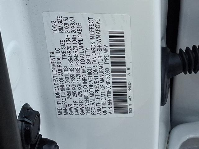 Photo of 2022 Platinum White Pearl - WX Honda Passport