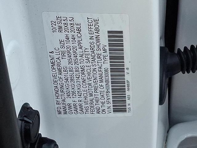 Photo of 2022 Platinum White Pearl - WX Honda Passport