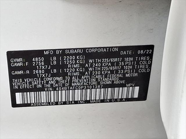 Photo of 2023 Crystal White Pearl - W2P Subaru Outback