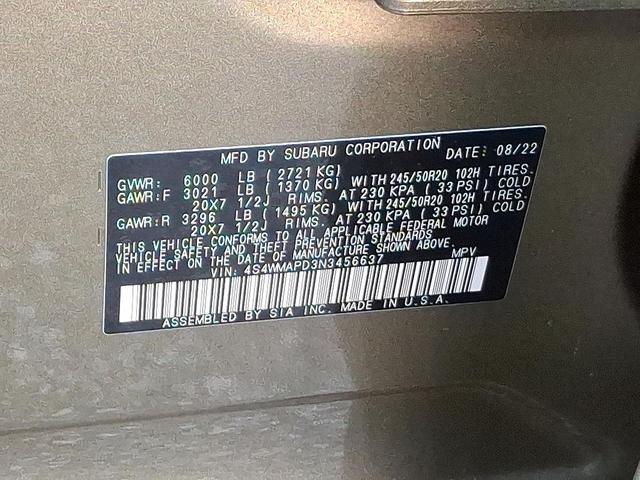 Photo of 2022 Autumn Green Metallic - AG1 Subaru Ascent