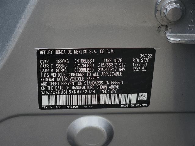 Photo of 2022 Lunar Silver Metallic Honda HR-V