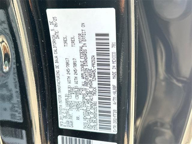 Photo of 2025 Black Toyota Tacoma