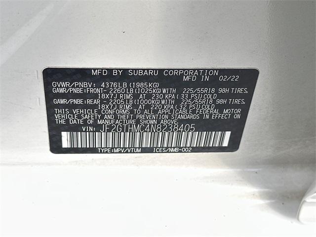 Photo of 2022 Crystal White Subaru Crosstrek
