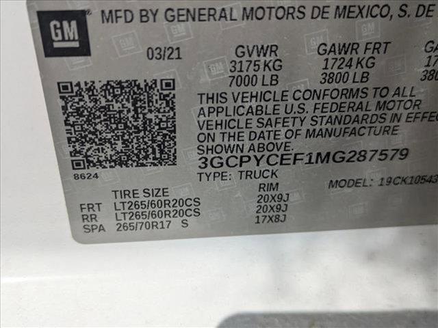 Photo of 2021 Summit White Chevrolet Silverado 1500