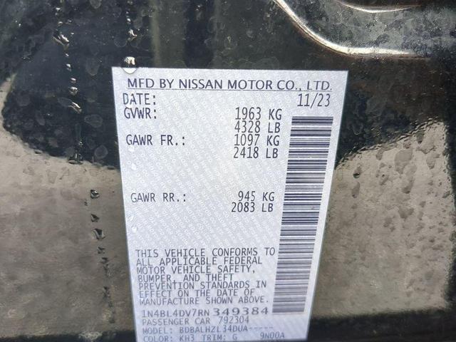 Photo of 2024 Super Black Nissan Altima