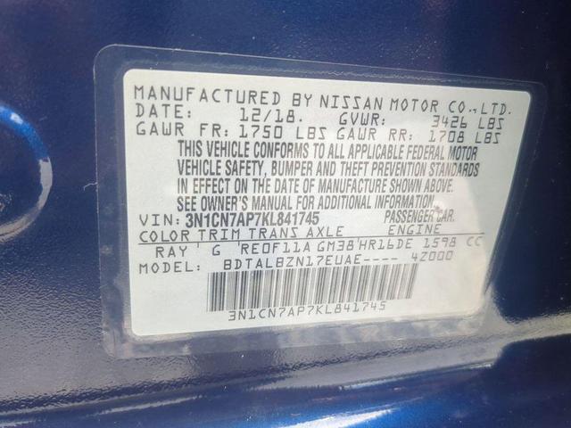 Photo of 2019 Deep Blue Pearl Nissan Versa