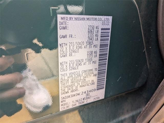 Photo of 2022 Obsidian Green Nissan Pathfinder