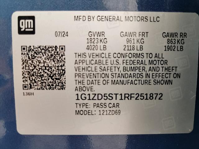 Photo of 2024 Lakeshore Blue Metallic Chevrolet Malibu