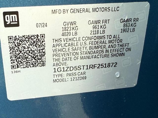 Photo of 2024 Lakeshore Blue Metallic Chevrolet Malibu